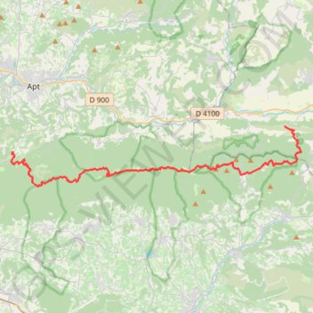 Itinéraire Traversée du Grand Luberon, distance, dénivelé, altitude, carte, profil, trace GPS