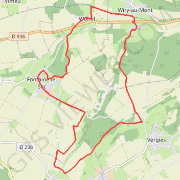 Itinéraire Le bois de la Faude - Fontaine-le-Sec, distance, dénivelé, altitude, carte, profil, trace GPS