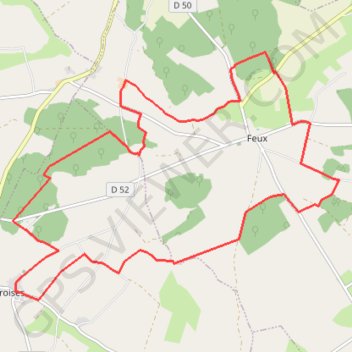 Itinéraire Les Bouch'tons, distance, dénivelé, altitude, carte, profil, trace GPS