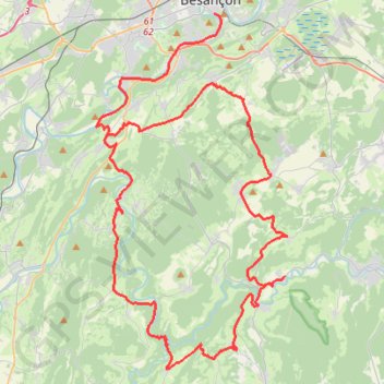 Itinéraire Le château de Cléron - Doubs, distance, dénivelé, altitude, carte, profil, trace GPS