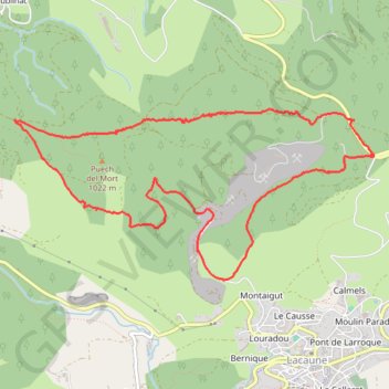 Itinéraire Col de Sié - L' Ardoiserie - Lacaune, distance, dénivelé, altitude, carte, profil, trace GPS