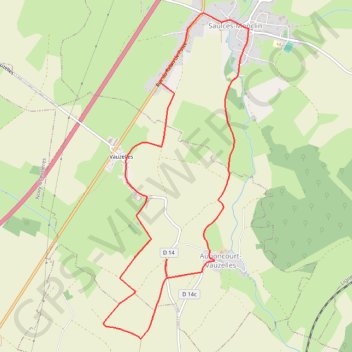 Itinéraire Au sud de Saulces-Monclin, distance, dénivelé, altitude, carte, profil, trace GPS