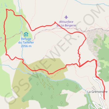 Itinéraire Refuge du Taillefer, distance, dénivelé, altitude, carte, profil, trace GPS
