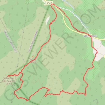Itinéraire Montoul, distance, dénivelé, altitude, carte, profil, trace GPS