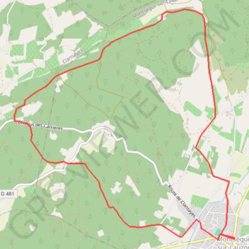Itinéraire Montségur-sur-Lauzon, distance, dénivelé, altitude, carte, profil, trace GPS