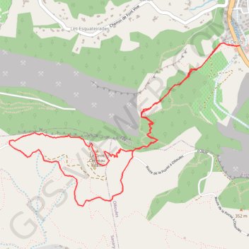 Itinéraire Sainte-Anne-d'Evenos Le Gros Cerveau, distance, dénivelé, altitude, carte, profil, trace GPS
