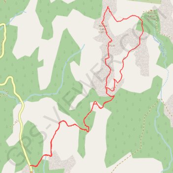 Itinéraire Monte Calva - Bocca d'Illarata, distance, dénivelé, altitude, carte, profil, trace GPS