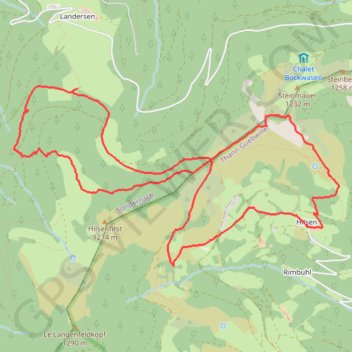 Itinéraire Col du Hilsenfirst, distance, dénivelé, altitude, carte, profil, trace GPS