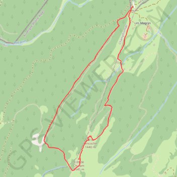 Itinéraire Sentier du Crêt de Chalam - La Pesse, distance, dénivelé, altitude, carte, profil, trace GPS