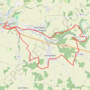 Itinéraire Le circuit des Cormeaux - La Ferté-Gaucher, distance, dénivelé, altitude, carte, profil, trace GPS