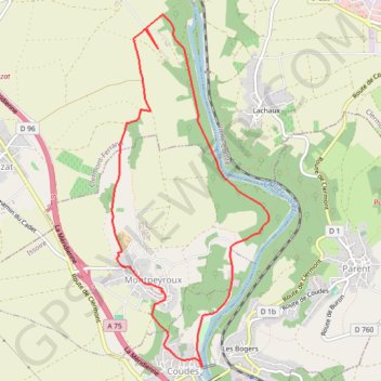 Itinéraire 1 Sur le Chemin de l'Arkose, distance, dénivelé, altitude, carte, profil, trace GPS