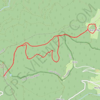 Itinéraire Burdigne, distance, dénivelé, altitude, carte, profil, trace GPS