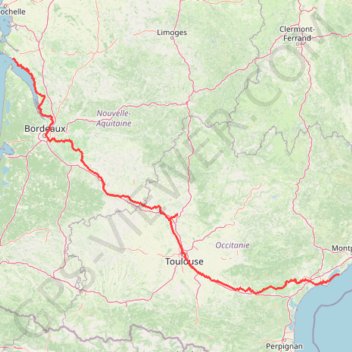 Itinéraire Le Canal des 2 Mers à vélo, distance, dénivelé, altitude, carte, profil, trace GPS