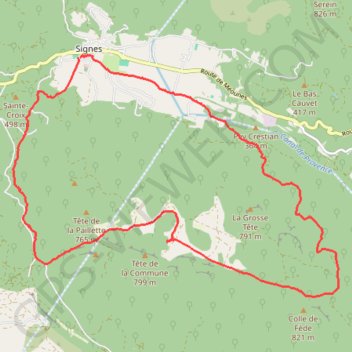 Itinéraire Plateau de Siou Blanc, distance, dénivelé, altitude, carte, profil, trace GPS
