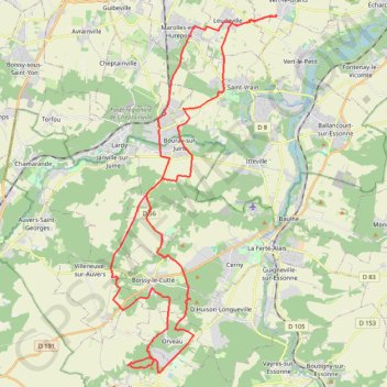 Itinéraire ORVAUD-13 07:23:13 PM, distance, dénivelé, altitude, carte, profil, trace GPS
