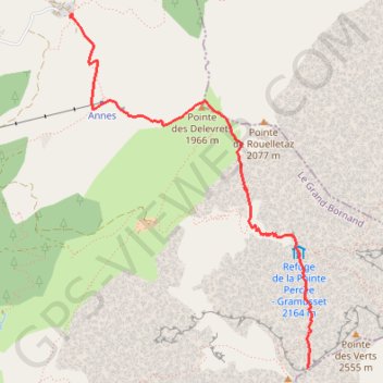 Itinéraire Pointe de Chombas, distance, dénivelé, altitude, carte, profil, trace GPS