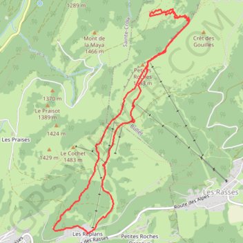 Itinéraire Chasseron, distance, dénivelé, altitude, carte, profil, trace GPS