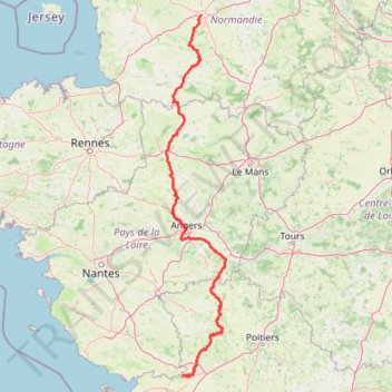 Itinéraire La Vélo Francette, distance, dénivelé, altitude, carte, profil, trace GPS