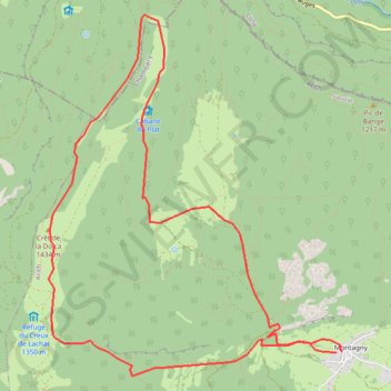 Itinéraire Montagny et la montagne de Bange (Revard), distance, dénivelé, altitude, carte, profil, trace GPS