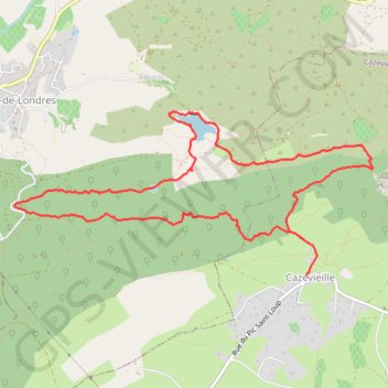 Itinéraire De Cazevieille au Lac de la Jasse, distance, dénivelé, altitude, carte, profil, trace GPS