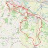Itinéraire Rando en Brulhois, distance, dénivelé, altitude, carte, profil, trace GPS