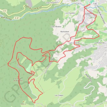 Itinéraire Le Haut de Beaudet - Renaison, distance, dénivelé, altitude, carte, profil, trace GPS