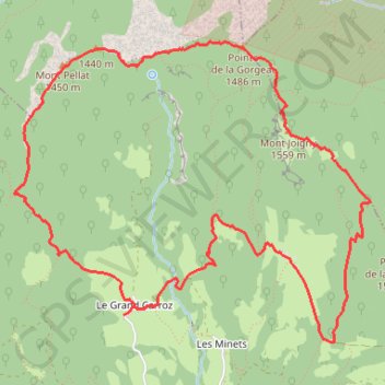 Itinéraire Traversée du Mont Pellat au Mont Joigny - Entremont-le-Vieux, distance, dénivelé, altitude, carte, profil, trace GPS