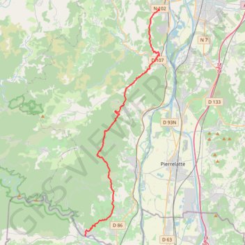 Itinéraire VR-07-LE TEIL-ST MARTIN DARDECHE, distance, dénivelé, altitude, carte, profil, trace GPS