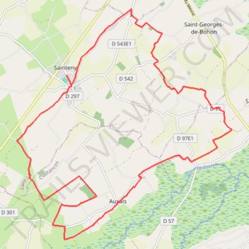 Itinéraire SEMI SAINTENY, distance, dénivelé, altitude, carte, profil, trace GPS