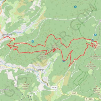 Itinéraire Grand Ventron, distance, dénivelé, altitude, carte, profil, trace GPS