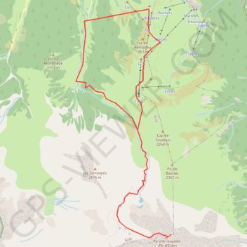 Itinéraire Pic d'Estos, distance, dénivelé, altitude, carte, profil, trace GPS