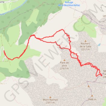 Itinéraire Col de la Mouche, Aravis, distance, dénivelé, altitude, carte, profil, trace GPS