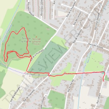 Itinéraire Terril de la Flache, distance, dénivelé, altitude, carte, profil, trace GPS