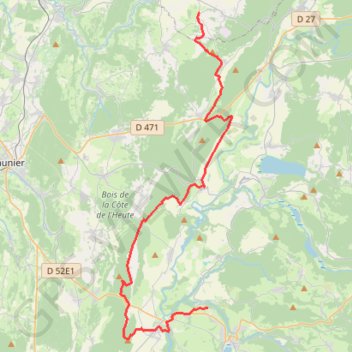 Itinéraire Boissia - Fay-en-Montagne, distance, dénivelé, altitude, carte, profil, trace GPS