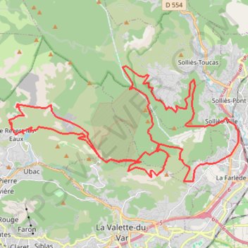Itinéraire Le grand tour du Coudon, distance, dénivelé, altitude, carte, profil, trace GPS