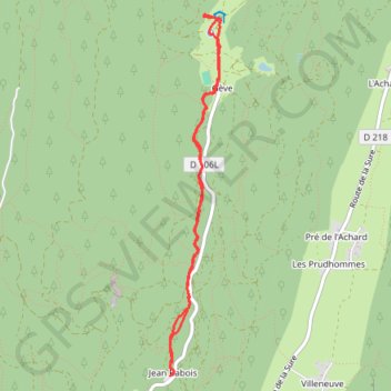 Itinéraire Raquettes - Café refuge de Géve, distance, dénivelé, altitude, carte, profil, trace GPS