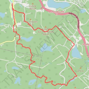 Itinéraire Loop de 4 villages depuis le camping St Agathe, distance, dénivelé, altitude, carte, profil, trace GPS