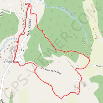 Itinéraire Promenade à Oppedette, distance, dénivelé, altitude, carte, profil, trace GPS