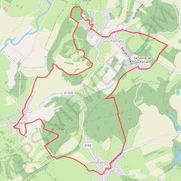 Itinéraire La Voie du Sel et du Charbon - Villafans, distance, dénivelé, altitude, carte, profil, trace GPS