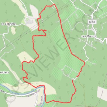 Itinéraire Lorgues Château les Crostes, distance, dénivelé, altitude, carte, profil, trace GPS