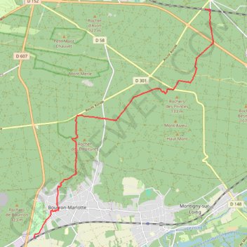 Itinéraire La mare aux fées, distance, dénivelé, altitude, carte, profil, trace GPS