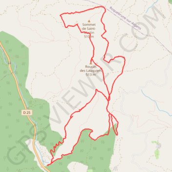 Itinéraire Mont roucas et le revest, distance, dénivelé, altitude, carte, profil, trace GPS