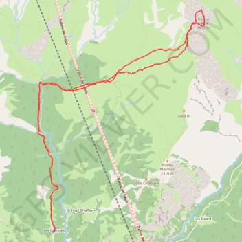 Itinéraire Roccia Verde, distance, dénivelé, altitude, carte, profil, trace GPS