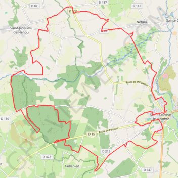 Itinéraire Balade dans le canton de Barbey d'Aurevilly - Saint-Sauveur-le-Vicomte, distance, dénivelé, altitude, carte, profil, trace GPS
