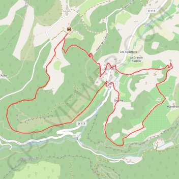 Itinéraire Une double boucle à Buoux, distance, dénivelé, altitude, carte, profil, trace GPS