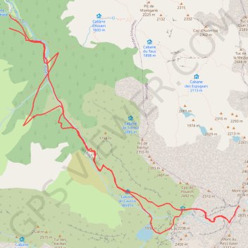 Itinéraire LE MONT VALIER, distance, dénivelé, altitude, carte, profil, trace GPS