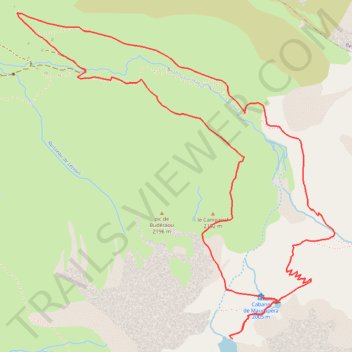 Itinéraire Lac de Maucapéra en boucle, distance, dénivelé, altitude, carte, profil, trace GPS