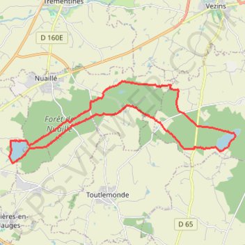 Itinéraire Etangs de Péronnes et des Noues, distance, dénivelé, altitude, carte, profil, trace GPS