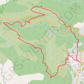 Itinéraire La Garde Freinet les 9 Riaux, distance, dénivelé, altitude, carte, profil, trace GPS