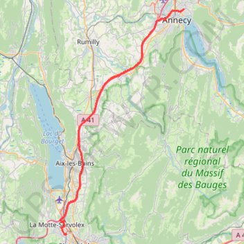 Itinéraire A18-6, distance, dénivelé, altitude, carte, profil, trace GPS